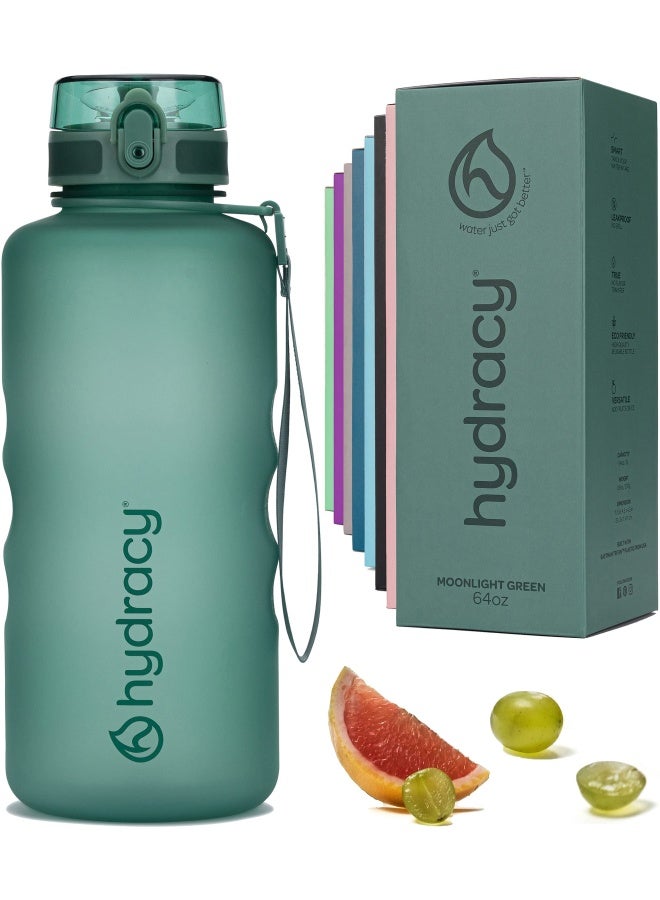 Hydracy Water Bottle With Time Marker Large Half Gallon 64Oz - Image 1