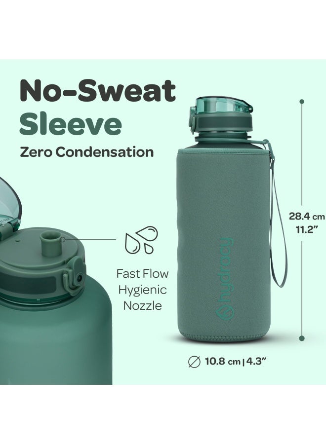 Hydracy Water Bottle With Time Marker Large Half Gallon 64Oz - Image 5