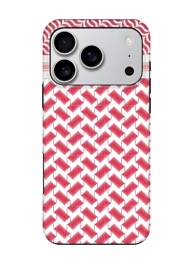 Stylizedd Tough Pro Magnetic Case for iPhone 17 Pro, Dual Layer hybrid PC + TPU Mobile Cover Matte - Shemag (Red)