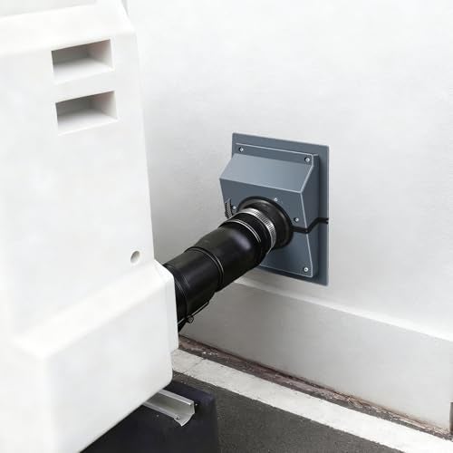 GDGJWL HVAC Wall Penetration & Line-Hide Cover Kit, 2-Piece Split Design for Easy Installation, Universal Seal for Brick & Siding, Protects Mini Split/Ductless AC Line Sets from Sun & Weather (Black) - Image 5