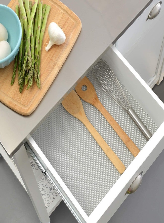 ماجيك كفر بطانة رفوف ماجيك كوفر غير لاصقة سميكة، 18 بوصة × 10 بوصات، رمادي بارد - Image 3