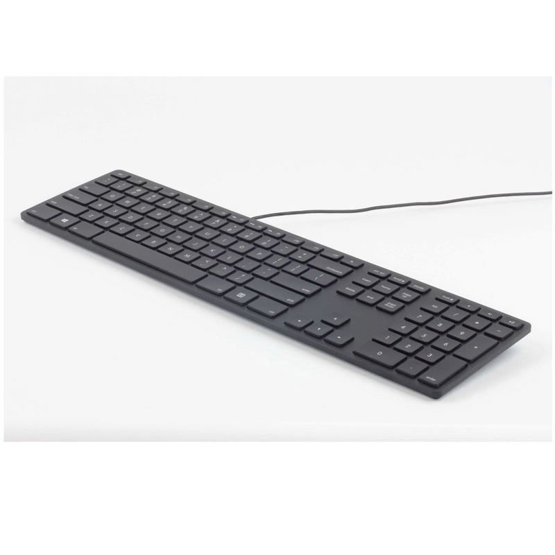 Matias Wired Aluminum USB Keyboard with RGB Backlight, Black, FK318PCLBB - Image 1
