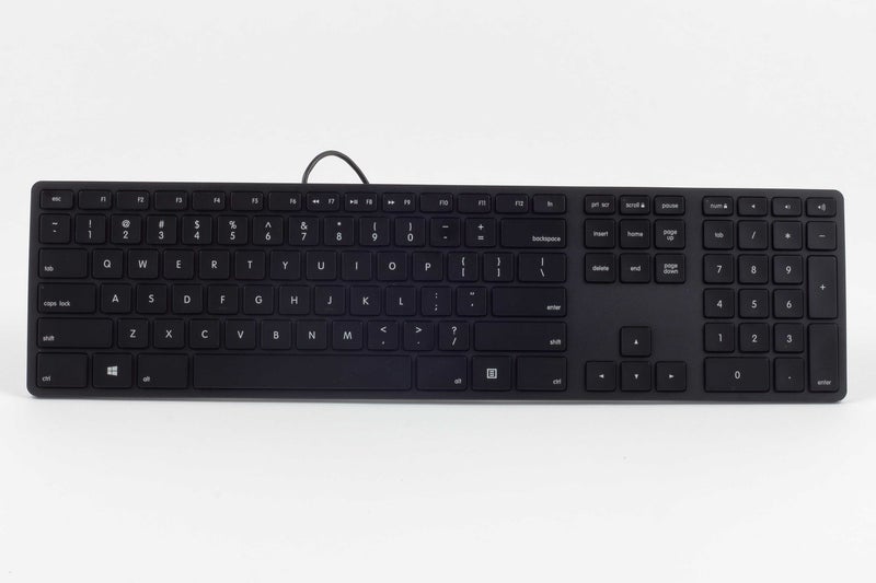Matias Wired Aluminum USB Keyboard with RGB Backlight, Black, FK318PCLBB - Image 2