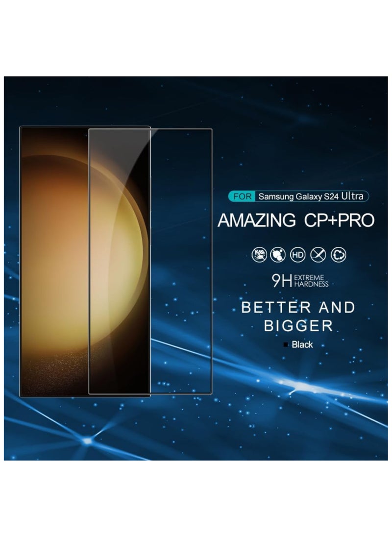 Nillkin - Nillkin Amazing CP+ Pro tempered glass screen protector for Samsung Galaxy S24 Ultra -  Black - Image 1