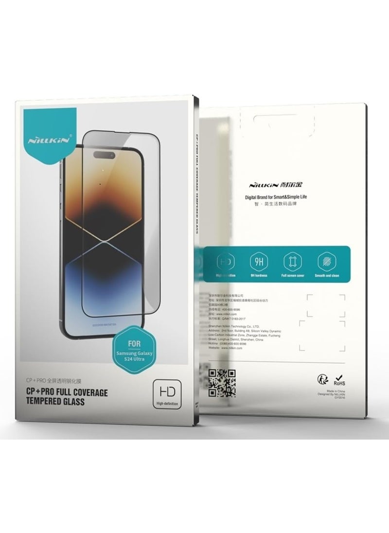 Nillkin - Nillkin Amazing CP+ Pro tempered glass screen protector for Samsung Galaxy S24 Ultra -  Black - Image 1