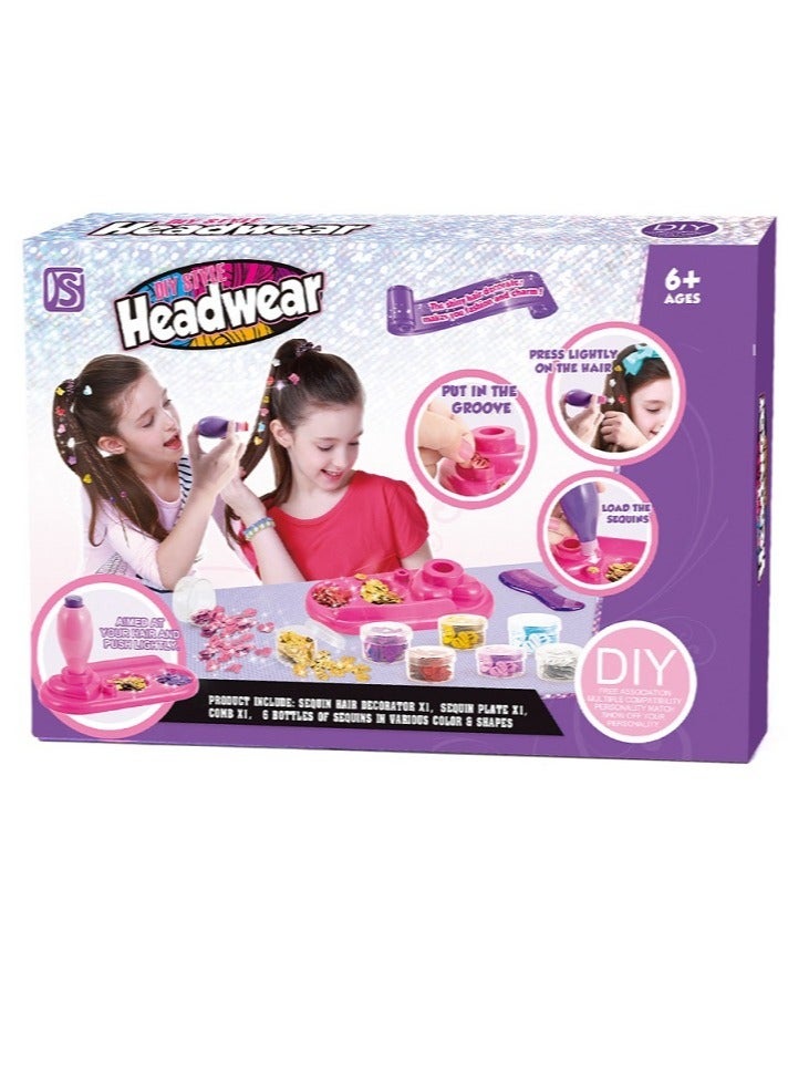 Momore Hair Decorative Set, Hair Glitter Dazzling Kit, Hair Bedazzler with Glitter Sequin Snap Patch, Stamper, and Stapler Tool for Quick and Easy Hair Decoration | Bling in, Brush Out, Fashion, Anything! - Image 1