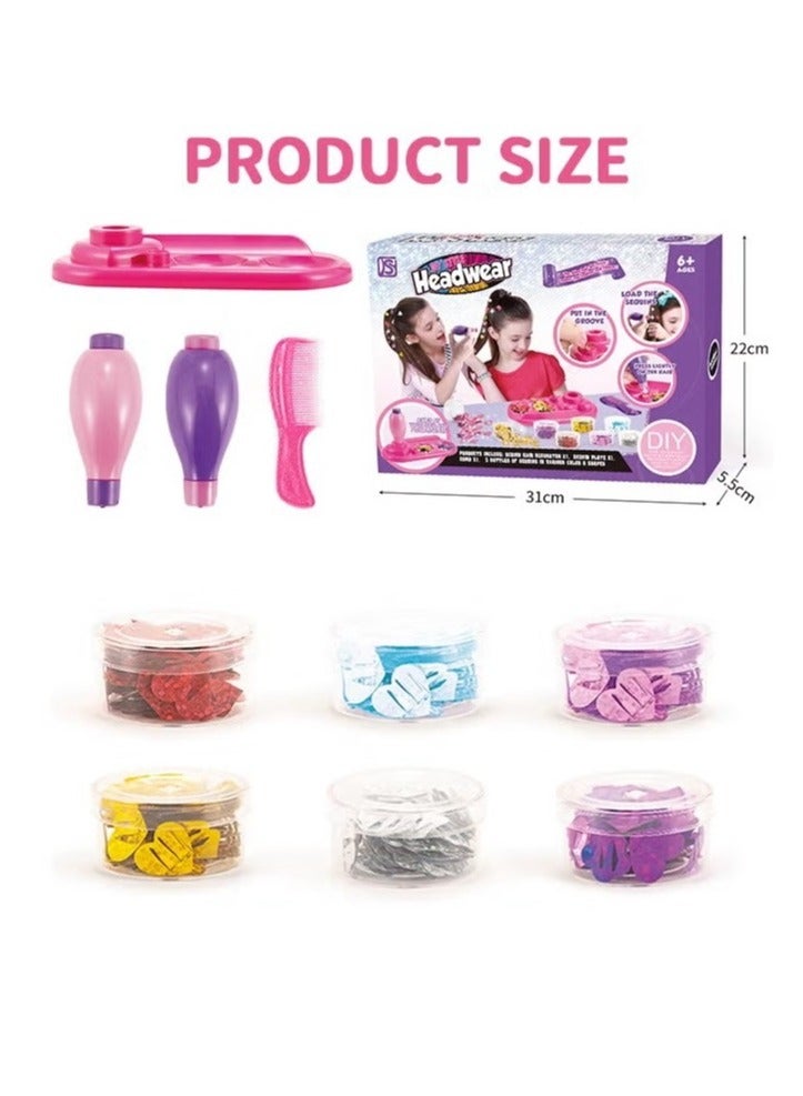 Momore Hair Decorative Set, Hair Glitter Dazzling Kit, Hair Bedazzler with Glitter Sequin Snap Patch, Stamper, and Stapler Tool for Quick and Easy Hair Decoration | Bling in, Brush Out, Fashion, Anything! - Image 4