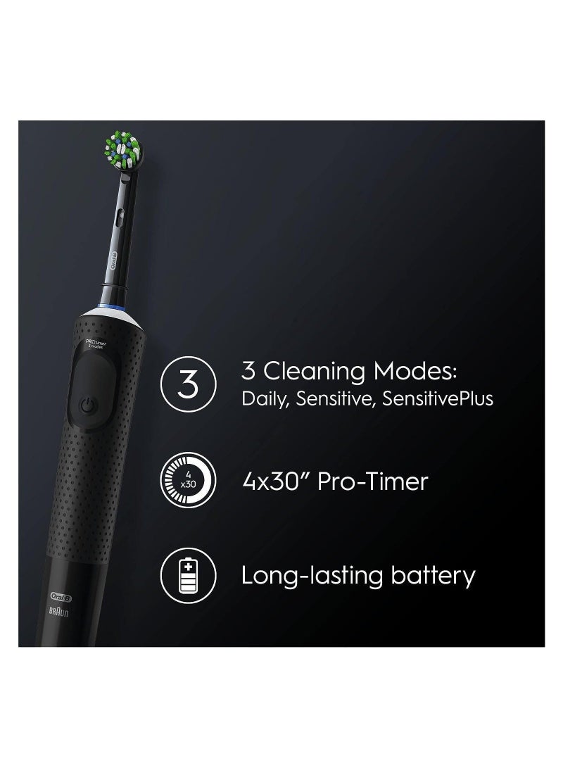 Oral-B Vitality Pro 2x Electric Toothbrush Heads, 3 Brushing Modes Including Sensitive Plus, Black And Blue - Image 4