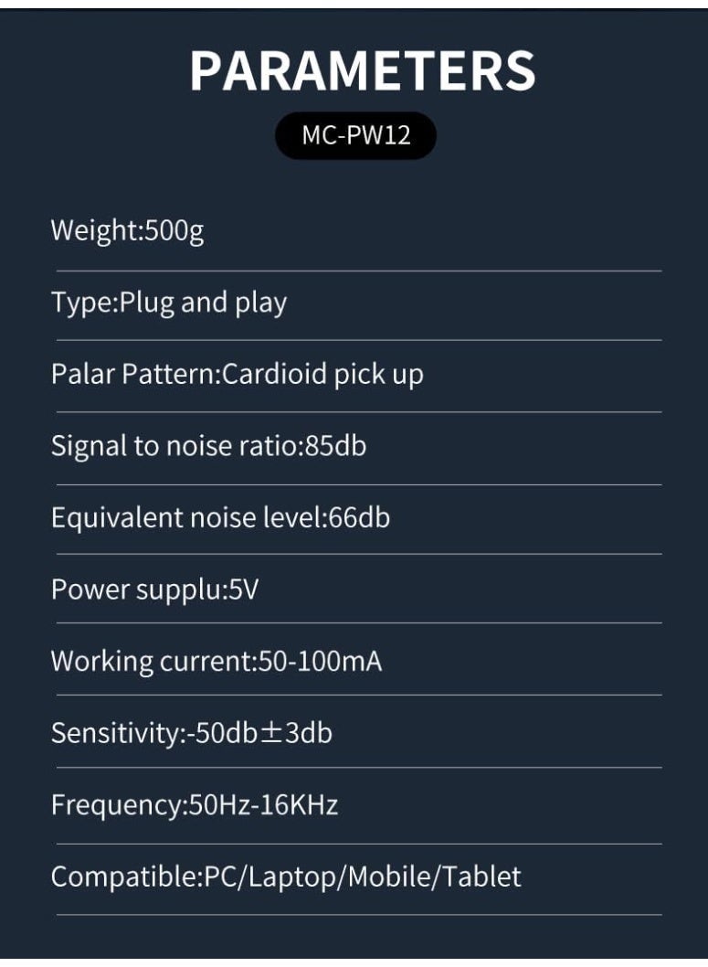 Jmary USB/XLR Podcast Microphone for PC & Laptop – Professional Studio Condenser Mic with One-Touch Mute, Adjustable Gain, Zero-Latency Headphone Monitoring, Cardioid Pattern, Desktop Stand, Plug & Play for Recording, Streaming, Gaming, Voiceovers & Online Meetings - Image 4