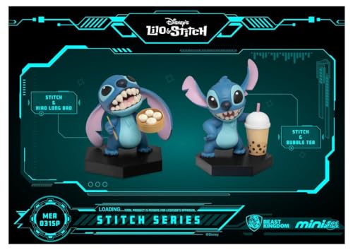 Beast Kingdom Toys Lilo Stitch Mini Egg Attack Figures 2Pack Stitch Series Asian Cuisine 8 cm MEA031SP - Image 1