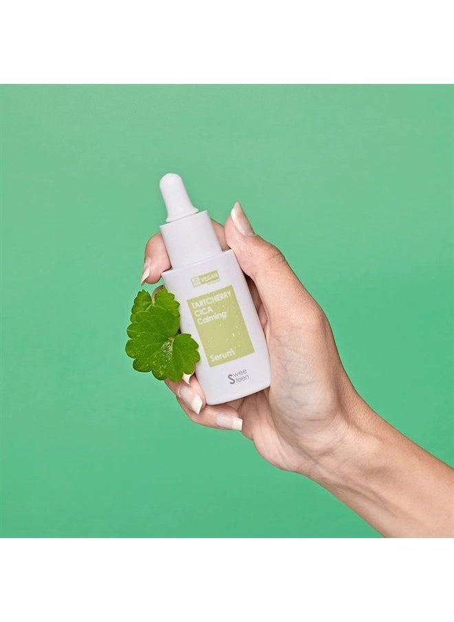 Sweeteen - [SWEETEEN] Tart Cherry CICA Calming Serum, Korean Skincare, Vegan Beauty, Eve Vegan Certified, Eco-Friendly, Vegan-Friendly, Vegan Facial Serum for Day & Night, 1.01 Fl. Oz. - Image 1