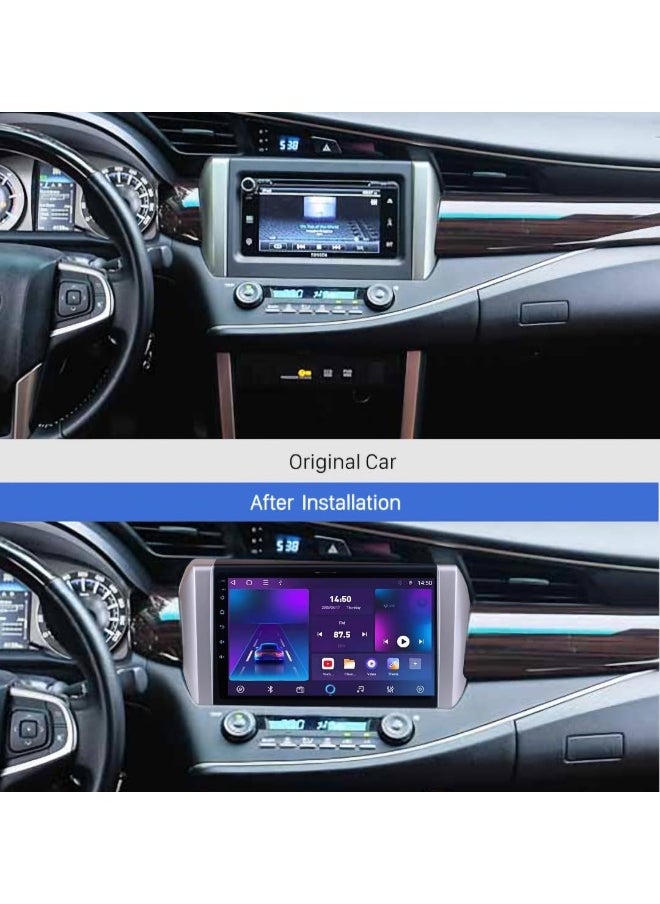 Vierex Fit Toyota Innova Car Stereo Innova Android Screen 2015-2025 With Apple Carplay Android Auto Wireless WiFi DSP FM&AM BT AHD Camera Included Fast Interface (4+32GB 360D Cameras)  - Image 2