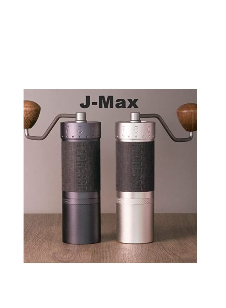 1ZPRESSO مطحنة حبوب القهوة اليدوية 1Zpresso J MAX باللون الفضي  - Image 3