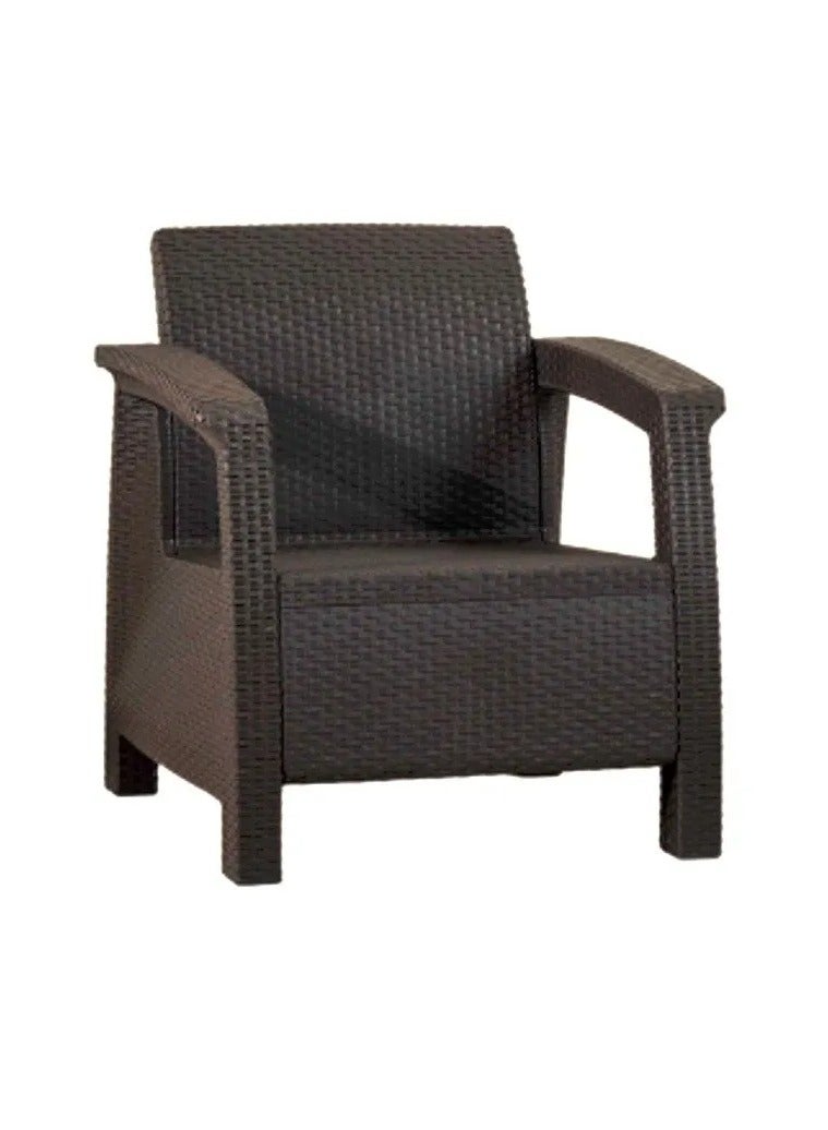 جالاكسي ديزاين كرسي هافانا المفرد من الخيزران (راتان) للاستخدام الداخلي والخارجي – كراسي عصرية. - Image 3