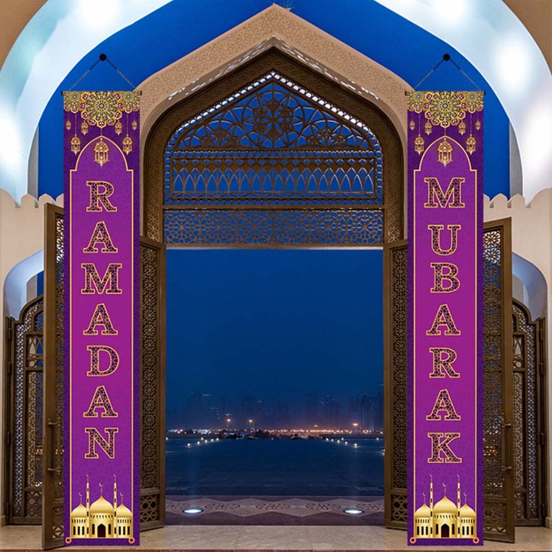 🏠 زينة عيد مبارك مع لافتات باب متينة للاحتفالات المناسبة - Image 3