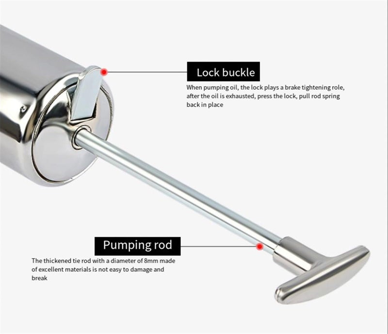 يُسلِّم بندقية زيت، بنادق زنك 1/4 400 سنتيلىتر، بضغط 30-150 psi و2800-5600 psi، مزودة بمضخة هواء لحقن الزيت، للحفر والمحاربة - Image 4