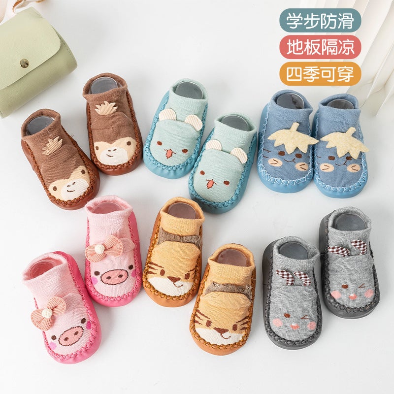 Baby Floor Socks Hat Brim Doll Floor Socks Soft-Soled Non-Slip Cool-Proof Toddler Shoes Baby Cartoon Toddler Shoes - Image 2