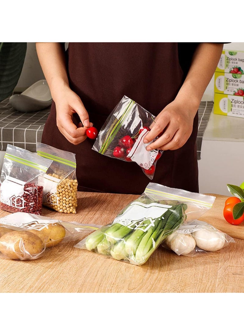 General 70 Pack Reusable Food Storage Bags, Frozen Self-Sealing Lunch Bags for Meat, Meals, Vegetables, Fruit, Desserts, Snacks 15 Large/25 Medium/30 Small  - Image 2