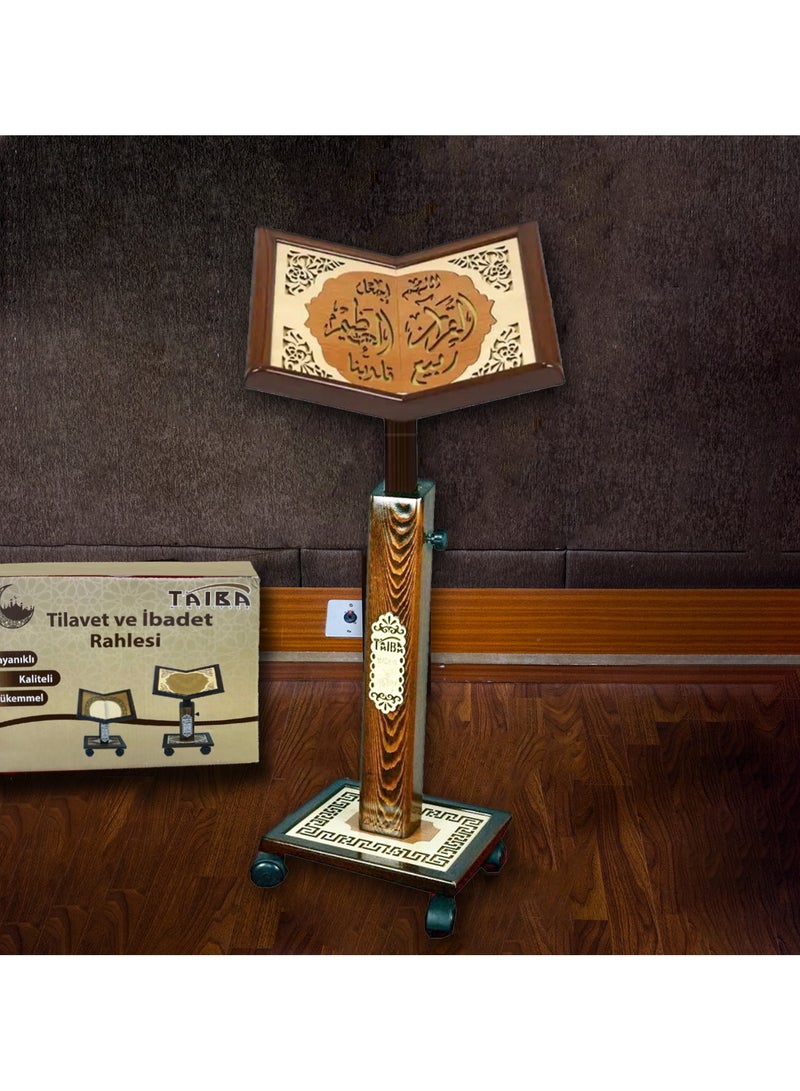 ريبنيو حامل مصحف تركي خشبي محفور بالليزر عالي الجودة حجم كبير 006 - Image 5
