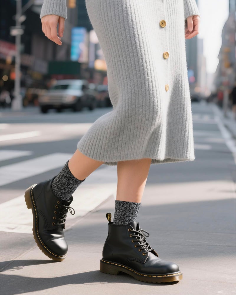 Jeasona Wool Socks for Women Warm Winter Thermal Thick Hiking Socks for Cold Weather Cozy Gifts for Women Mom 5 Pairs (Multicolored Dark) - Image 5