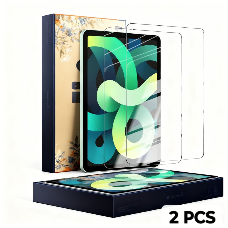 2 Pack Screen Protector Compatible with iPad Pro 11 Inch 2018 HD Clear Glossy Bubble Free Compatible with Apple Pencil and Face ID - Image 1