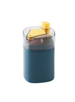 Thoraya Toothpick Holder Plastic Automatic Pop Up Toothpick Dispenser Container for Kitchen Dining Room Restaurant Blue  - Image 1