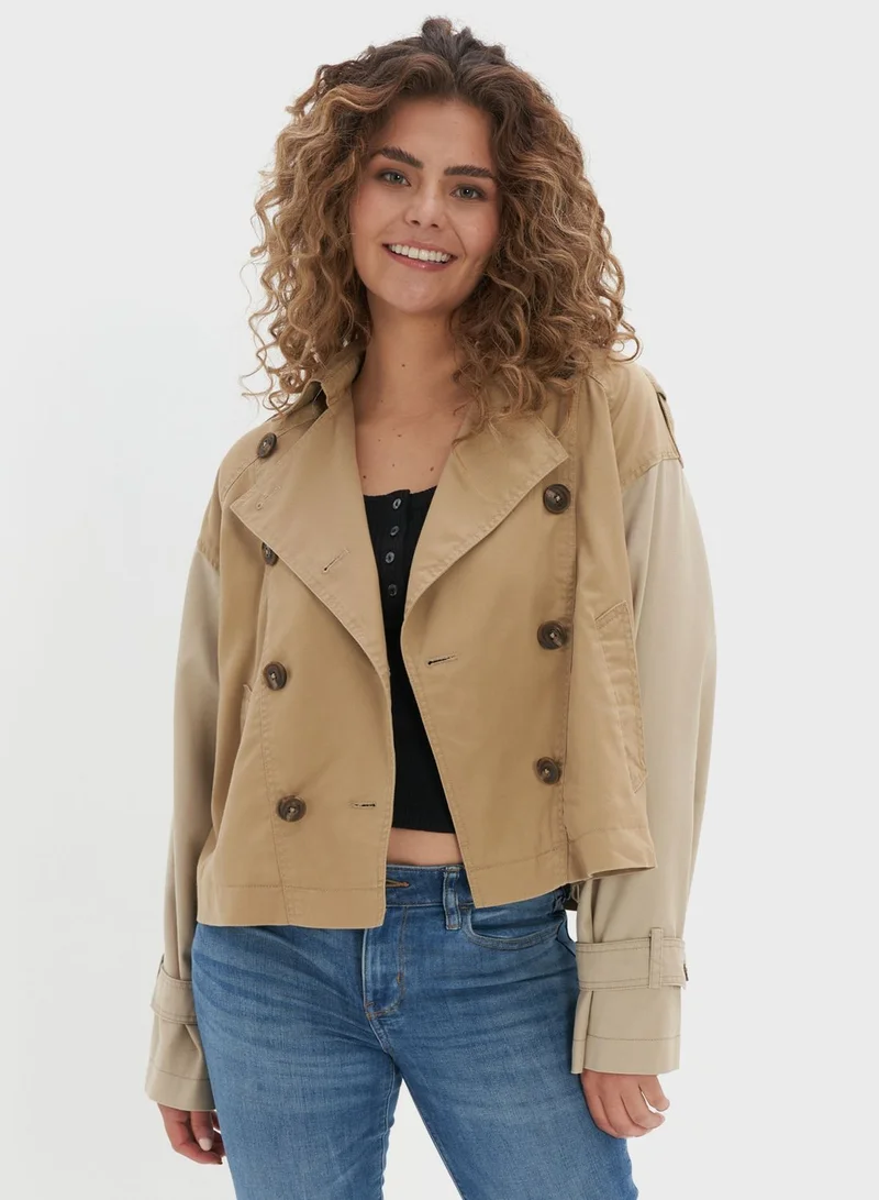 American Eagle Pocket Detail Trench Coat