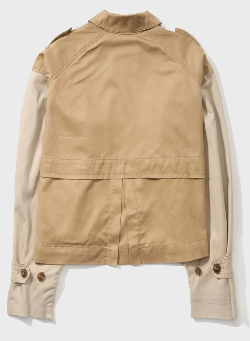 American Eagle Pocket Detail Trench Coat