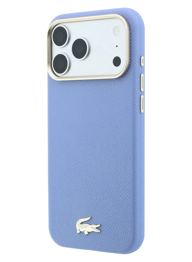 لاكوست جراب حماية MagSafe لهاتف iPhone 18 Pro Max، مصنوع من جلد PU، بتصميم مستوحى من شارع الشانزليزيه، جراب صلب