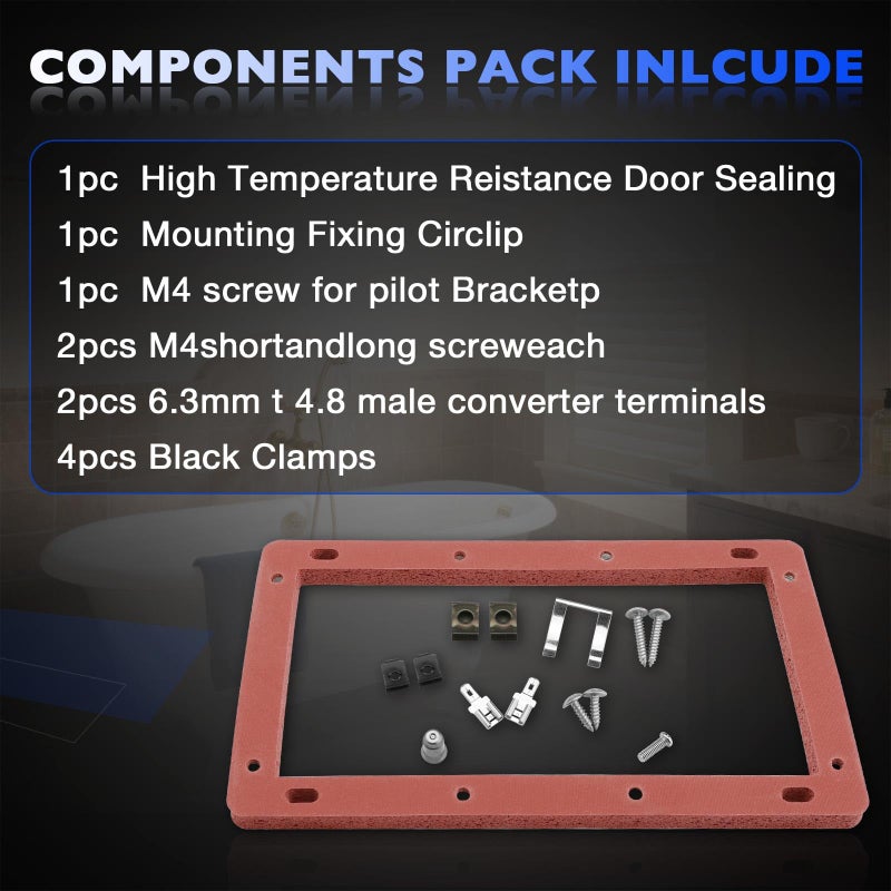 Misakomo Pilot Burner Assembly Replacement Kit Compatible with Rheem, Ruud, Richmond Water Heaters NG with LP Orifice Replace# SP20824, SP20754, SP21058, SP21059, SP20800 - Image 2