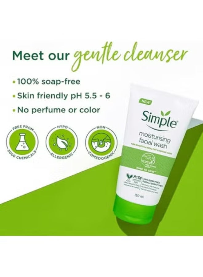 Simple Moisturising Facial Wash 150 Ml - Image 4