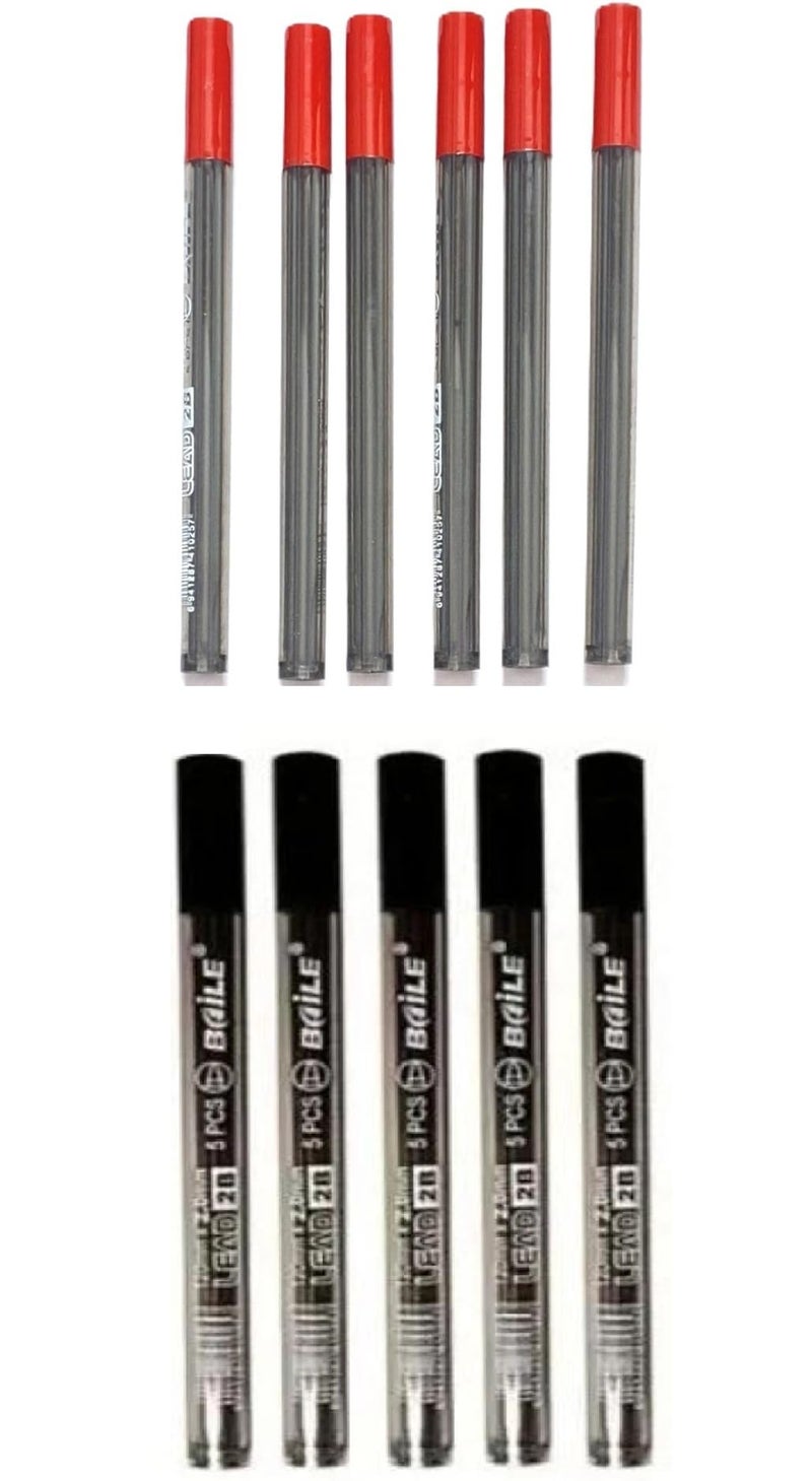 worison 12 Boxes of 2.0mm Mechanical Pencil Leads – 5 Leads per Box, Total 60 Leads – Strong, Smooth and Break Resistant Refills for Drafting, Drawing and Writing - Image 1