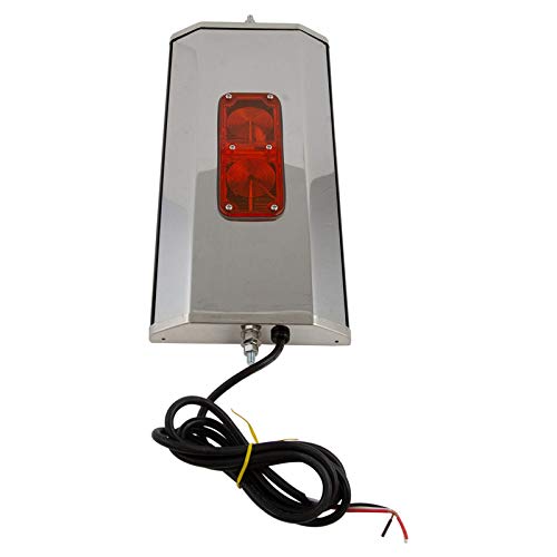 TRQ West Coast Mirror Signal Heat 16x7 Stainless Steel LH or RH for HD Truck - Image 4