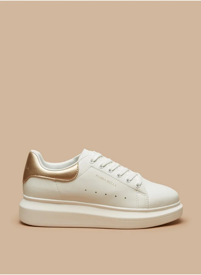 فلورا بيلا من شو إكسبرس Women's Solid Casual Shoes Sneakers With Lace-Up Closure