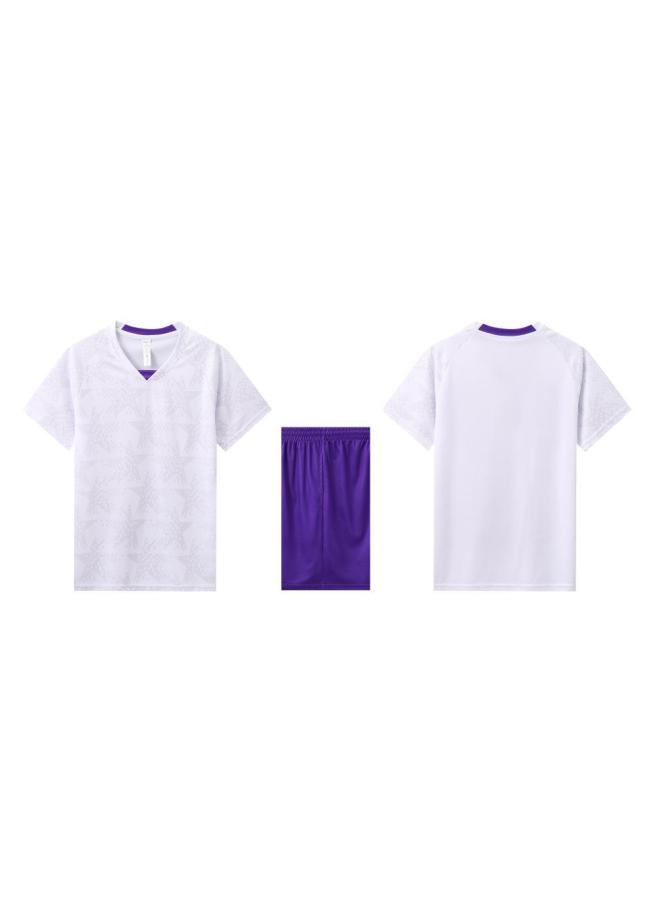 Football Set Quick-drying Short-sleeved Sports Jerseys For Adults And Children, Training Camp Compeion Uniforms Ready Stock, 15 Styles