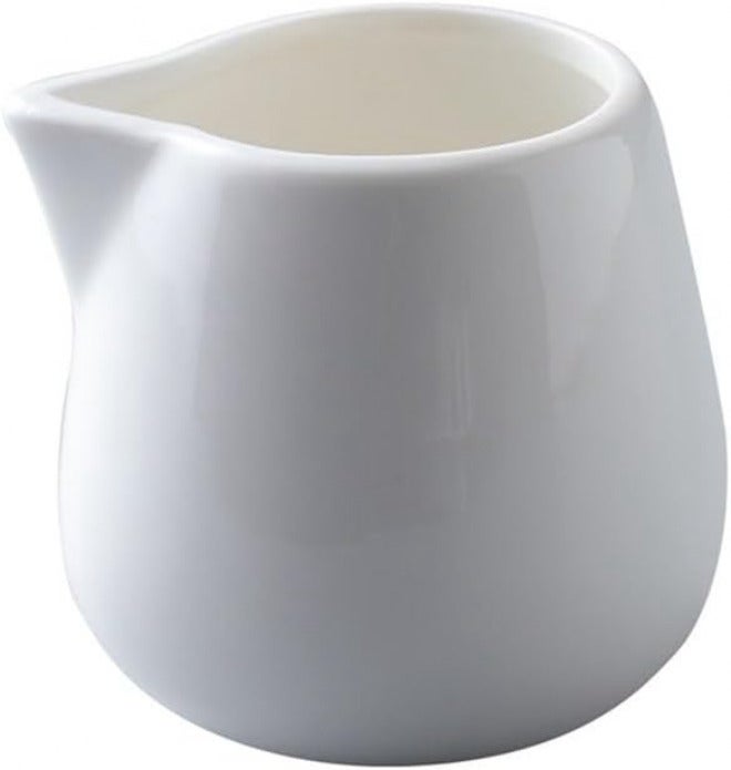 Gravy saucer Exquisite Ceramic Open Mouth Boat White Coffee Creamer Container Milk Frother Cup For Sauces Salad Boats(Small) - Image 1