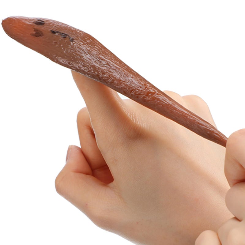 Jerify 24 Pieces Funny Stretchy Poop Finger Slingshot Toys Poop Rubber Ornament Prank Fingers Slingshot Fake Toys for Flying Game Party Favor Halloween April Fools Day Birthday Gift - Image 2