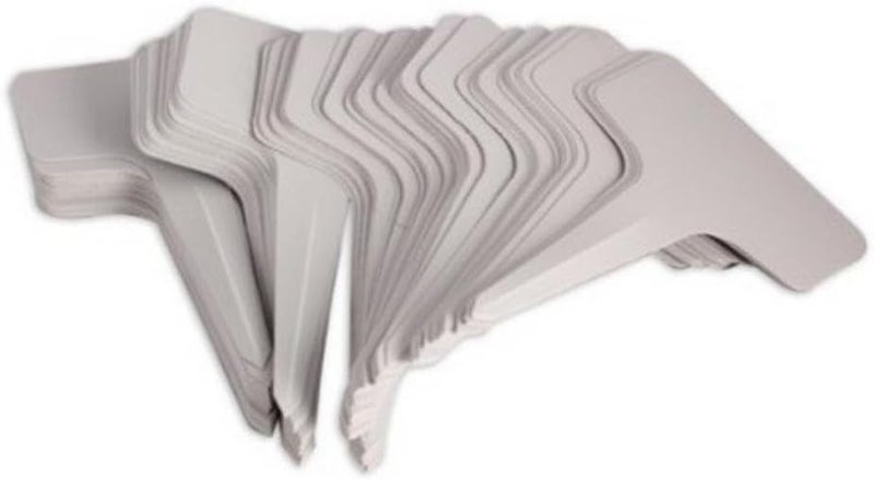 KINGLAKE 100 Pcs 6 x10cm Plastic Plant T-Type Tags Nursery Garden Labels - Image 5