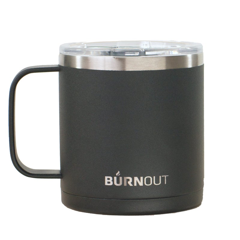 BurnOut 20 Instant Drinkability Temperature Control Mug 14 oz Black