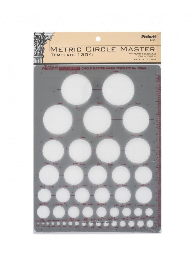 Pickett Metric Circle Master Template (1304I)
