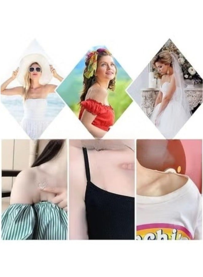 6 Pairs Invisible Bra Straps, Non-Slip Transparent Bra Straps Adjustable Transparent Straps, Replacement Shoulder Straps for Women and Girls - Clear - Image 3