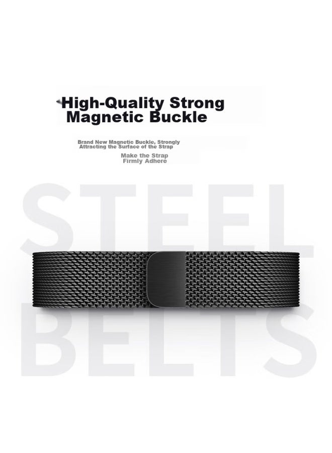 Watchbond Compatible With Xiaomi Mi Band 9/8/nfc Version Strap, Milanese Magnetic Wristband, Smart Sports Mi 8th Generation Band, Metal Watch Buckle Replacement Wristband, Watch Chain - Image 4