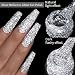 MIZHSE Reflective Glitter Gel Nail Polish, Silver Nail Gel Sparkly Shiny Gel Polish, Soak Off Nail Art Salon Varnish for Beginners Manicure DIY at Home - Image 3