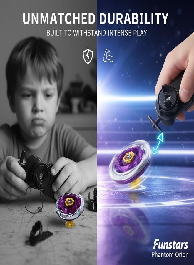 Funstars Phantom Orion B:D Metal Fusion Spinning Top with String Launcher BB118 - Image 5