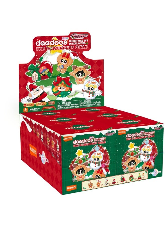 Blokees Powerpuff Girls Christmas Mini Figure Blind Box | Daadoos Mate Holiday Edition Surprise Toy | 1 Random Collectible Figure for Kids Ages 3+ - Image 1