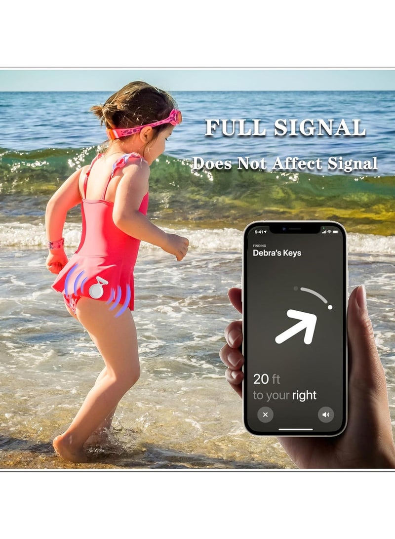 SYOSI 2Pack Waterproof Kids Airtag Holder Case, Hidden Wear Resistant, Compatible with Airtag, Silicone Air tag Hidden Tracker Case with Pin Brooch, Anti Lost Air Tag Protective Case for Toddlers, Elderly - Image 5