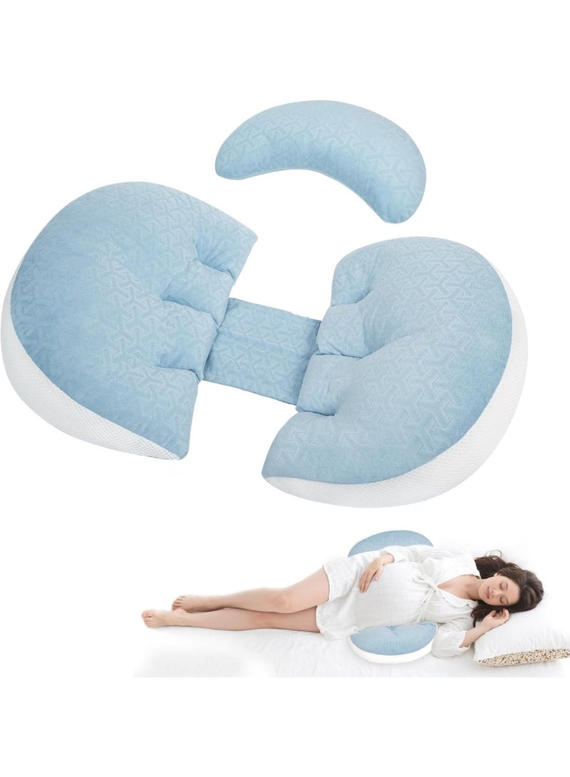 جونيس وسادة الحمل، وسادة حمل قابلة للتعديل، وسادة مريحة وناعمة للظهر، الأوراك، الساقين، مع وسادتين إسفينيتين قابلتين للإزالة وغلاف. - Image 2
