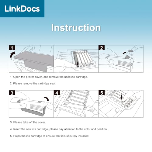 LinkDocs Compatible with Ink Cartridges Replacement for HP 564XL Used with HP Photosmart 5520 5525 6520 7520 5510 6510 7510 7525, Premium C309G Printers (Black, Cyan, Magenta, Yellow, 4 Pack) - Image 4