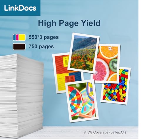 LinkDocs Compatible with Ink Cartridges Replacement for HP 564XL Used with HP Photosmart 5520 5525 6520 7520 5510 6510 7510 7525, Premium C309G Printers (Black, Cyan, Magenta, Yellow, 4 Pack) - Image 2