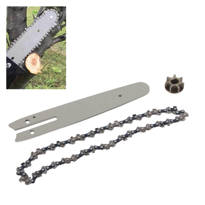 Chainsaw Chain Set Steel Sprocket 186mm Guide Plate 230mm Chain 6in Saw Replacement Accessories for Mini Electric Chainsaw - Image 4